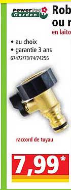 power tec garden robinet à boisseau raccord de tuyau
