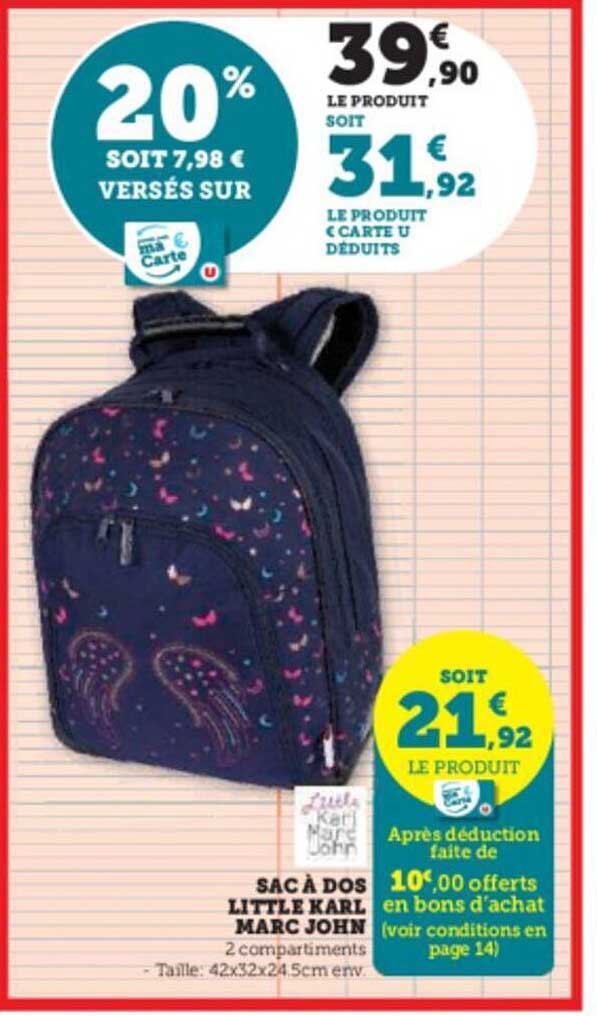 sac à dos little karl marc john