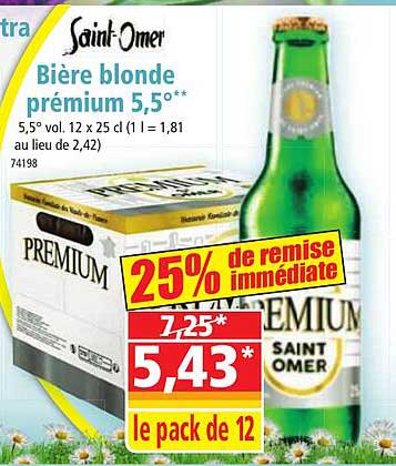 saint-omer bière blonde prémium 5.5°