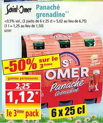 saint-omer panaché grenadine