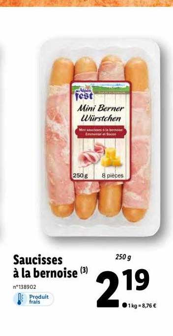 saucisses à la bernoise alpen fest