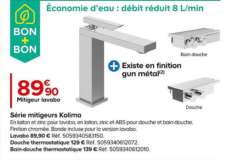 série mitigeurs kolima