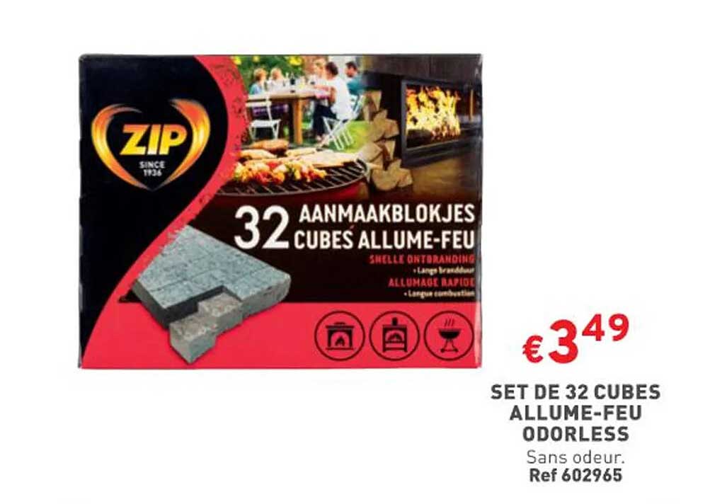 set de 32 cubres allume-feu odorless