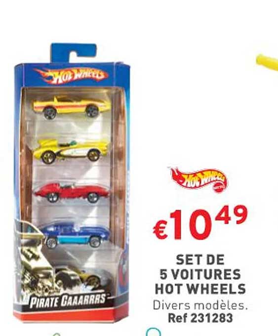 set de 5 voitures hot wheels