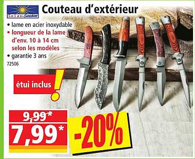 solax couteau d'extérieur
