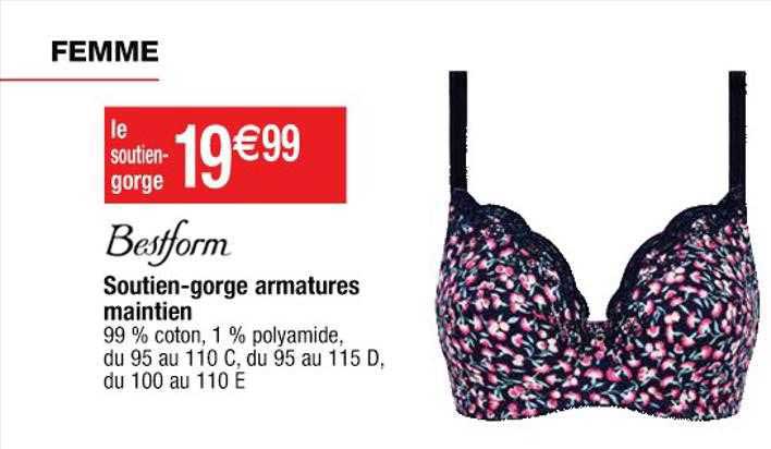 soutien-gorge armatures maintien bestform