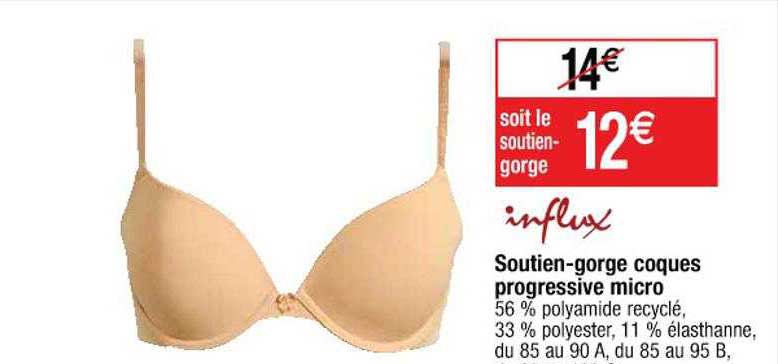 soutien-gorge coques progressive micro influx