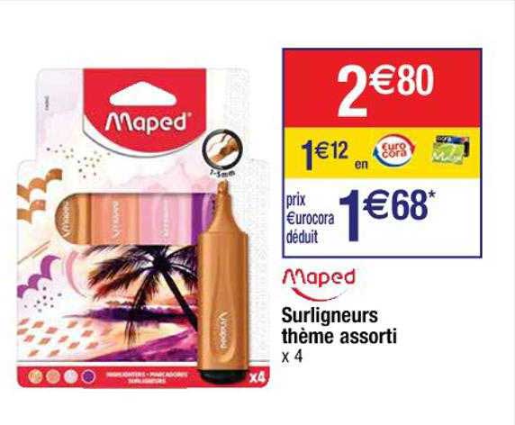 surligneurs thème assorti maped