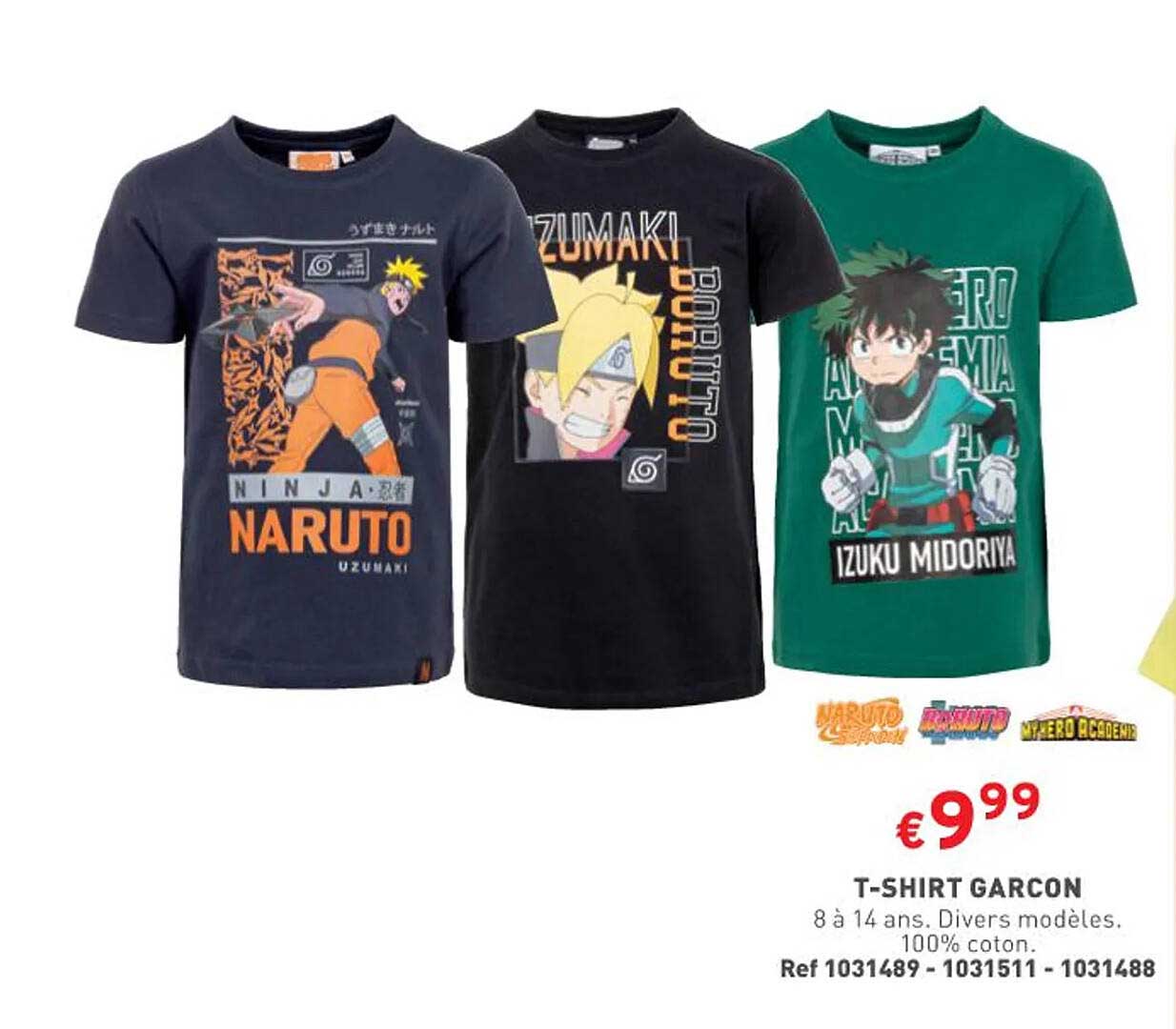 t-shirt garçon 8 à 14 ans