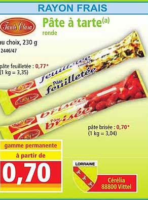 tante clara pâte à tarte