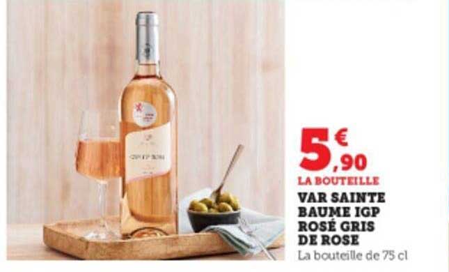 var sainte baume igp rosé gris de rose