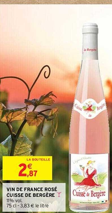 vin de france rosé cuisse de bergère
