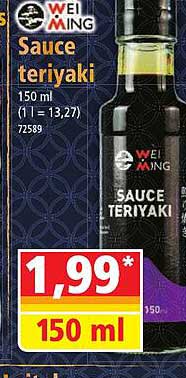 wei ming sauce teriyaki