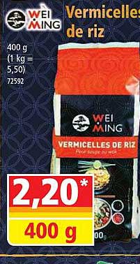 wei ming vermicelles de riz