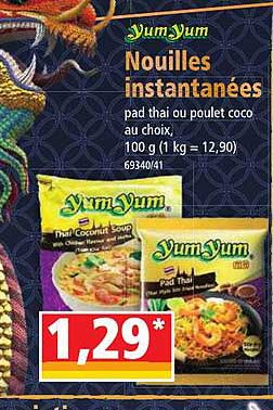 yum yum nouilles instantanées