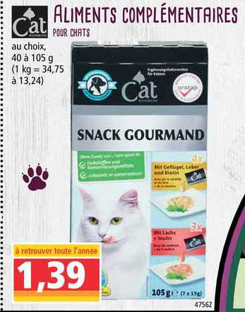 aliments complémentaires pour chats cat