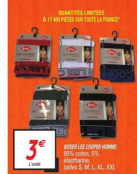 boxer lee cooper homme