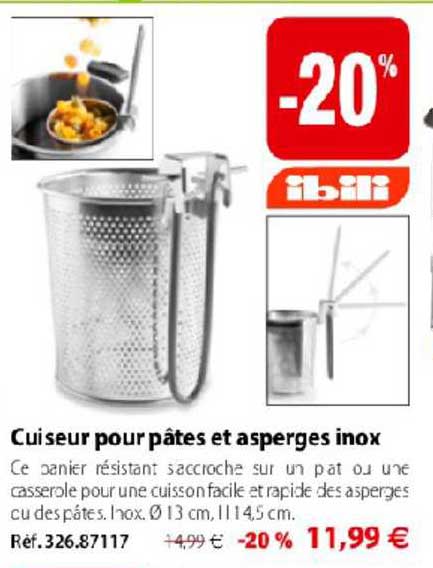 Cuiseur Inox Pour Pâtes Et Asperges Ibili