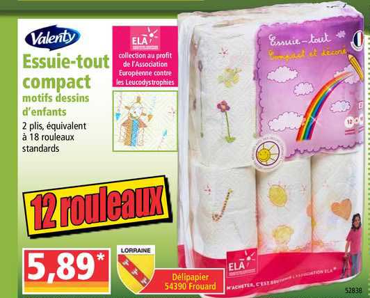 essuie tout compact valenty