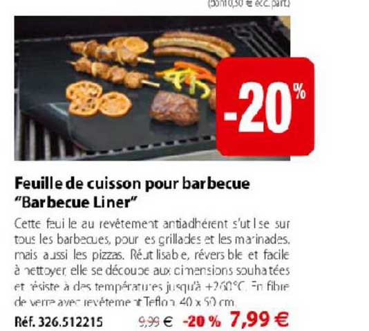 Feuille De Cuisson Pour Barbecue Barbecue Liner