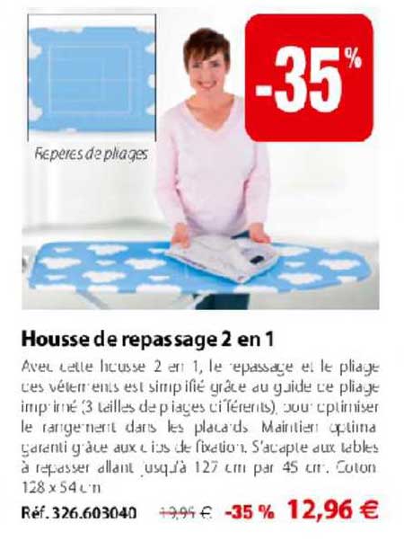 housse de repassage 2en1