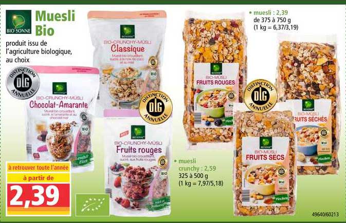 muesli bio bio sonne