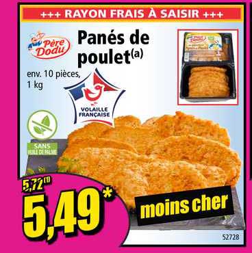 Panés De Poulet Père Dodu