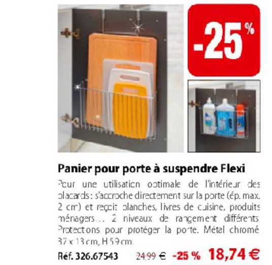 panier pour porte à suspendre flexi