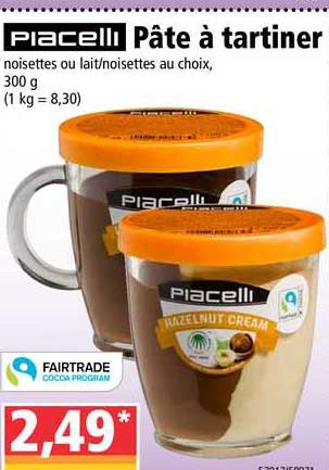 Pâtes à Tartiner Piacelli