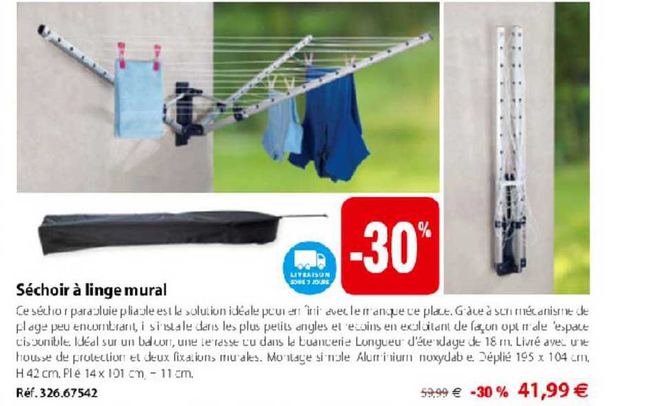Séchoir à Linge Mural