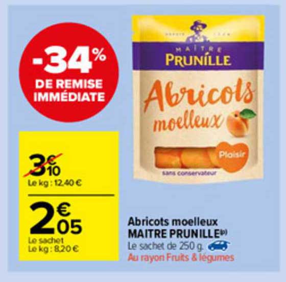abricots moelleux maître prunille