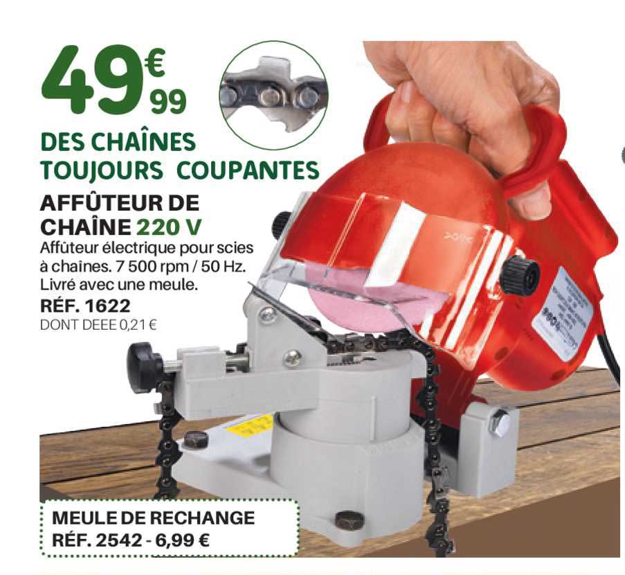 affûteur de chaîne 220v, meule de rechange