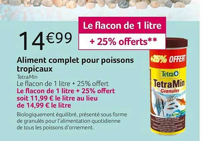 aliment complet pour poissons tropicaux tetramin