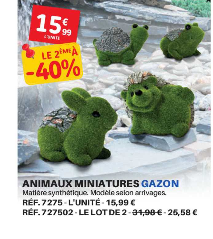 Animaux Miniatures Gazon