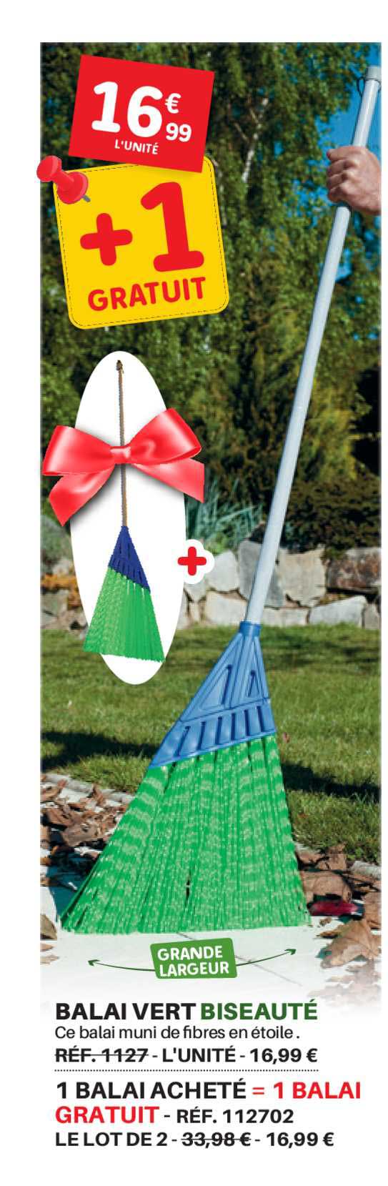 balai vert biseauté