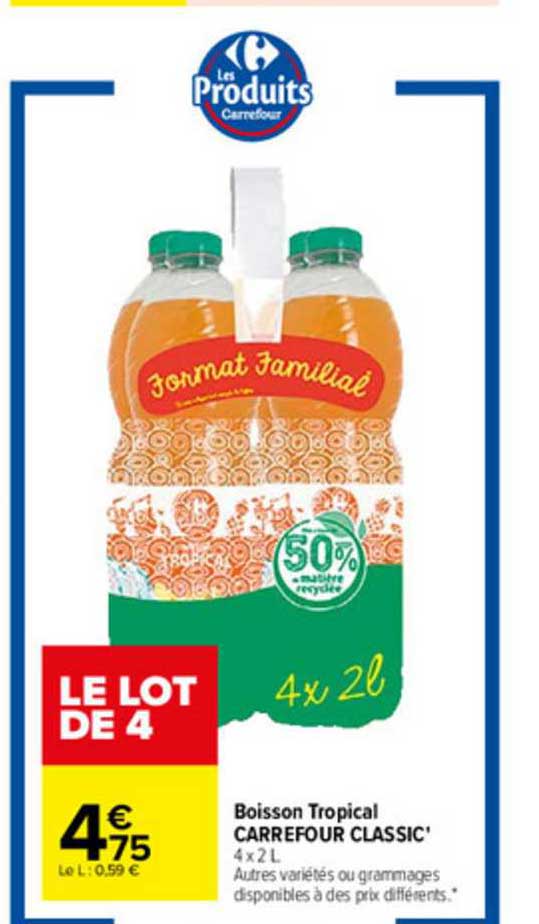 Boisson Tropical Carrefour Classic