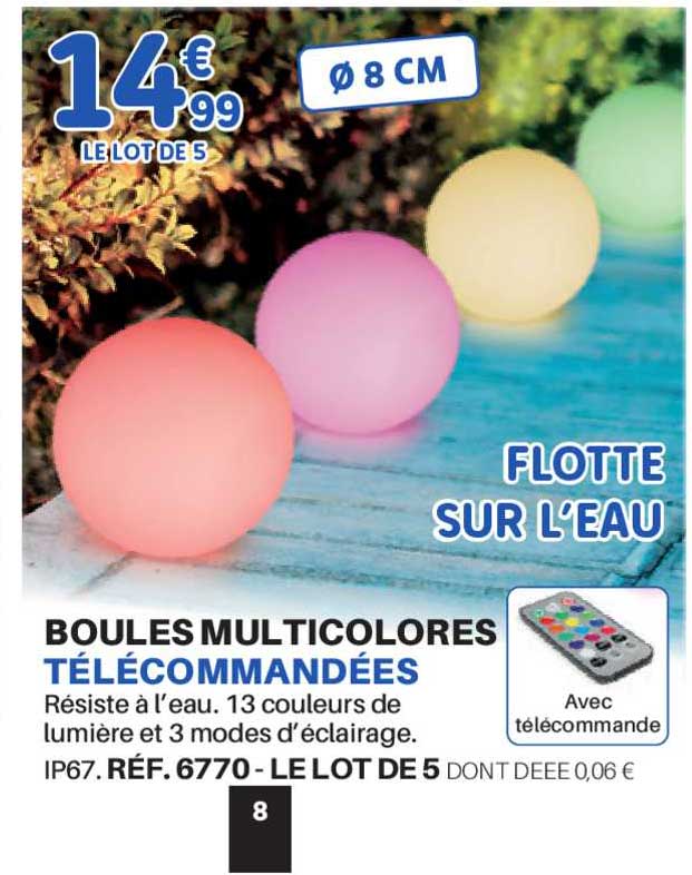 Boules Multicolores Télécommandées