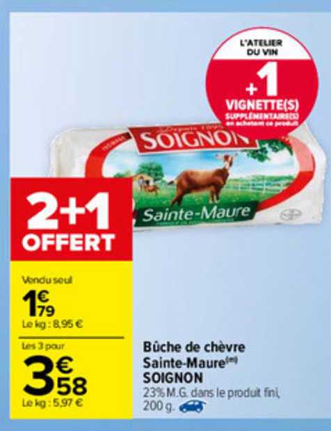 Bûche De Chèvre Sainte-maure Soignon