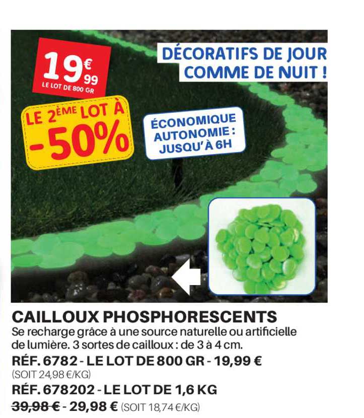 cailloux phosphorescents