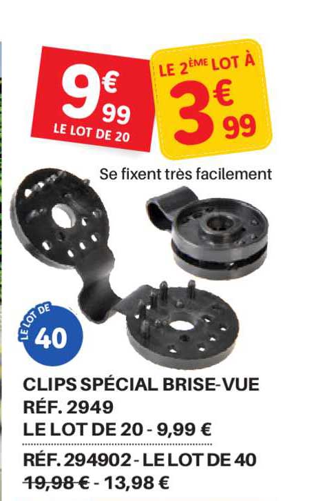 clips spécial brise-vue