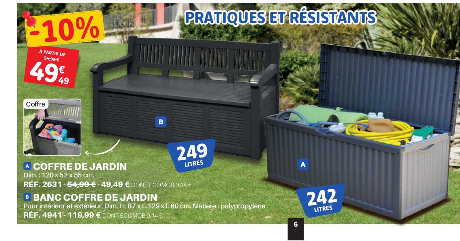Coffre De Jardin, Banc Coffre De Jardin