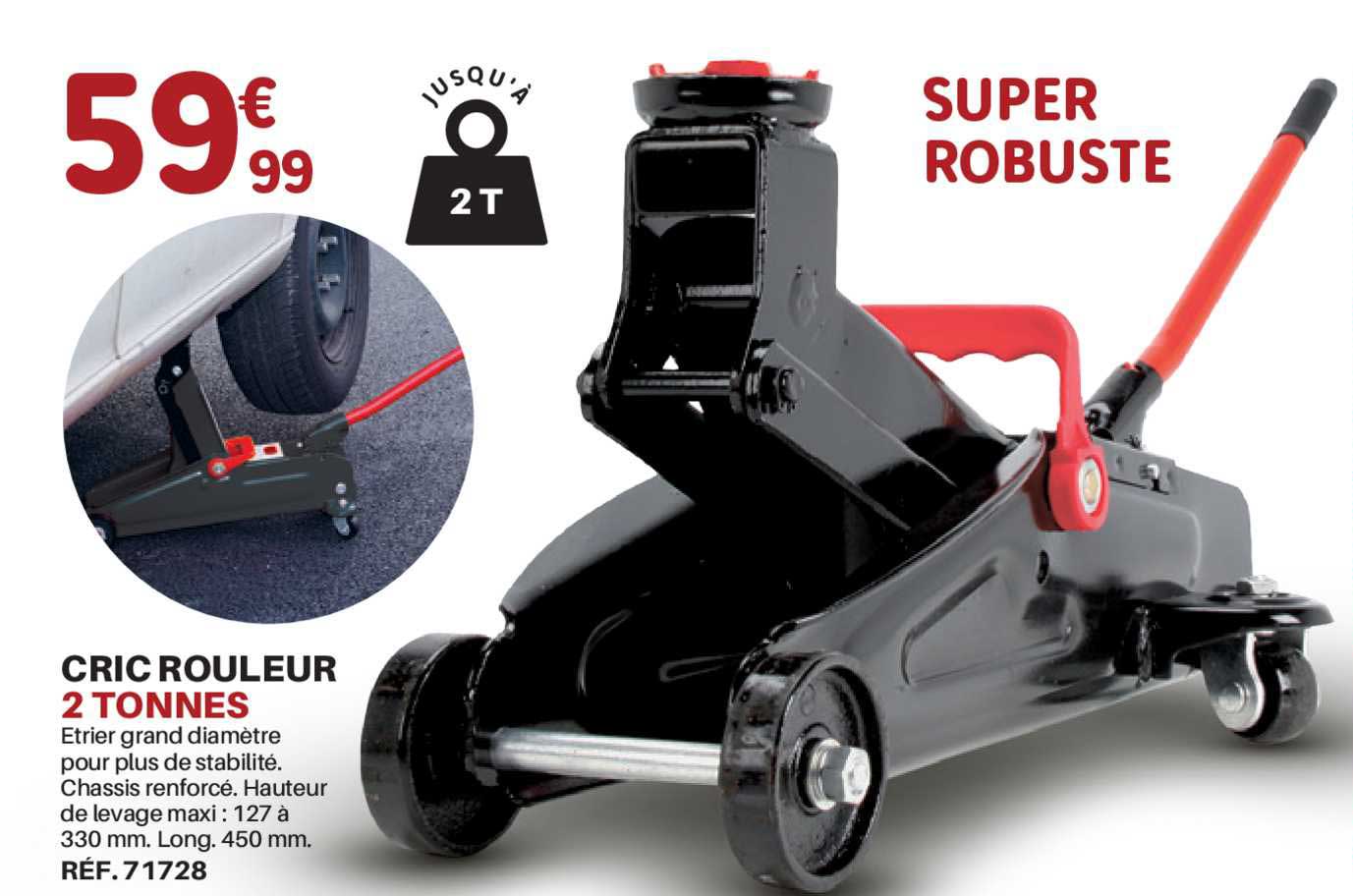 cric rouleur 2 tonnes