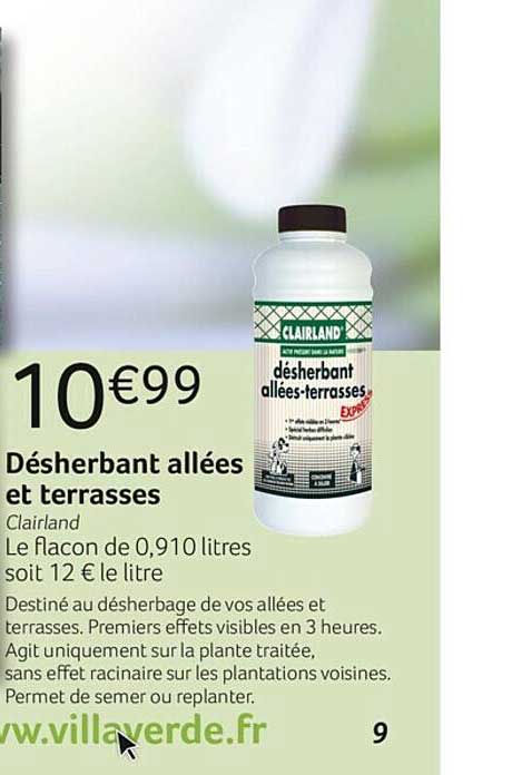 Désherbant Allées Et Terrasses Clairland