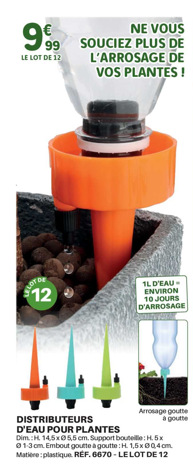 distributeurs d'eau pour plantes