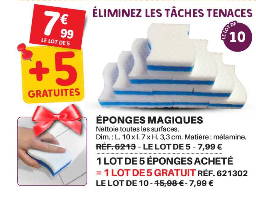 éponges magiques