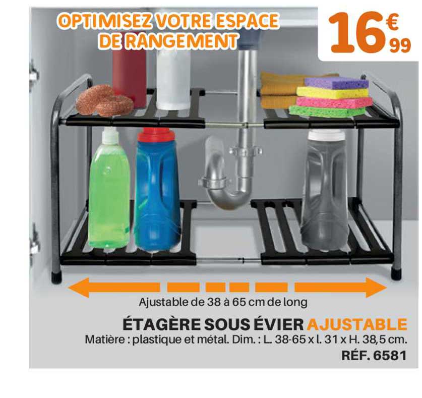 étagère sous évier