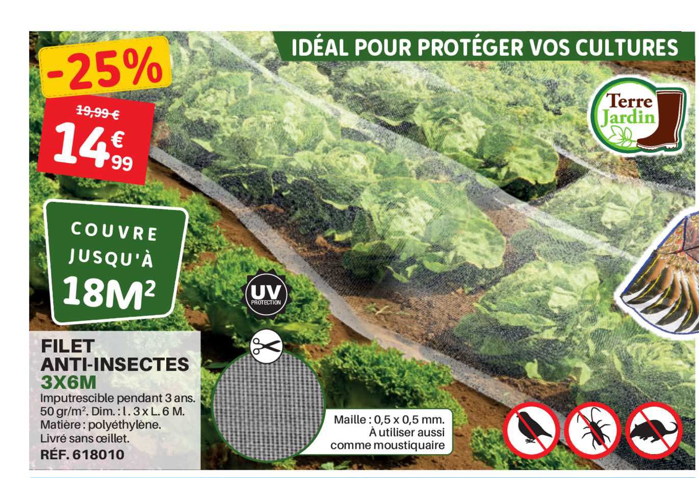 filet anti-insectes 3x6m