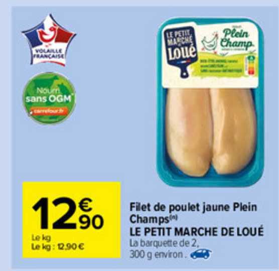 Filet De Poulet Jaune Plein Champs Le Petit Marche De Loué