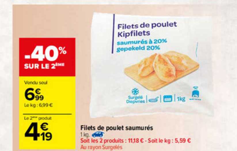 Filets De Poulet Saumurés