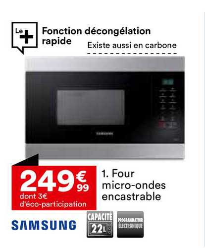 four micro-ondes encastrable samsung